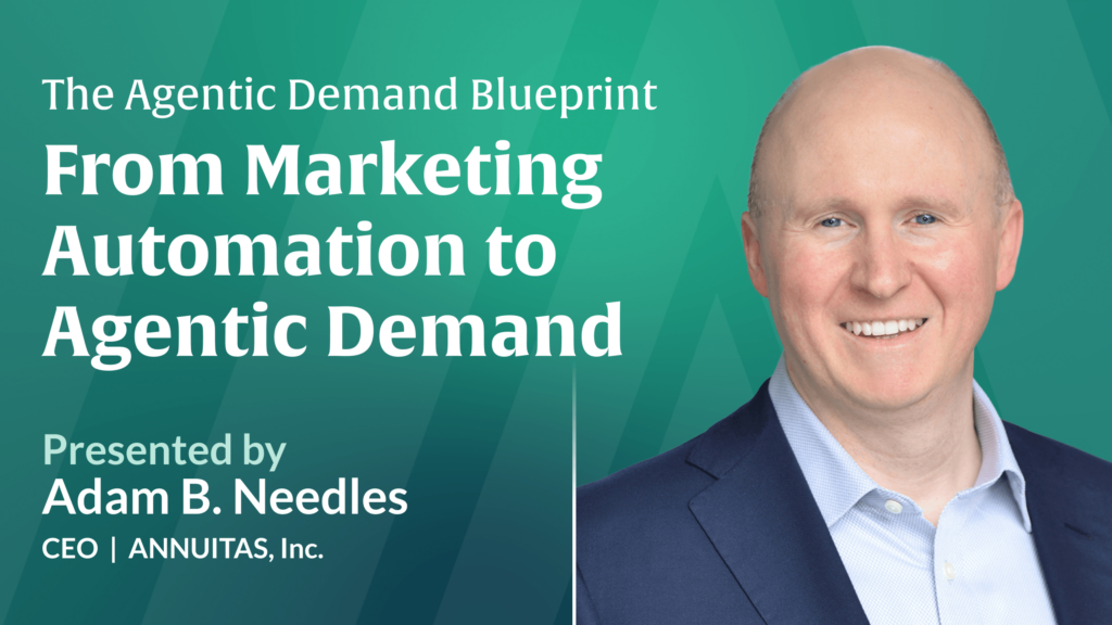 A thumbnail image promoting Adam Needle's presentation on The Agentic Demand Blueprint