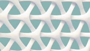 Agentic Demand Technology Stack represented by an intricate & futuristic lattice on a teal background